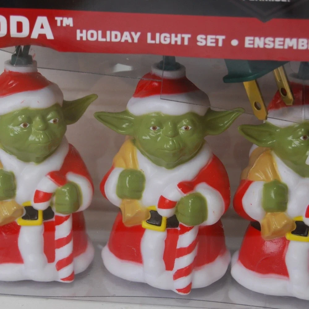 Kurt S. Adler Star Wars‎ Yoda Santa Holiday Light Set Christmas Decor NWT